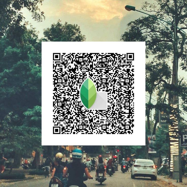 snapseed qr code background