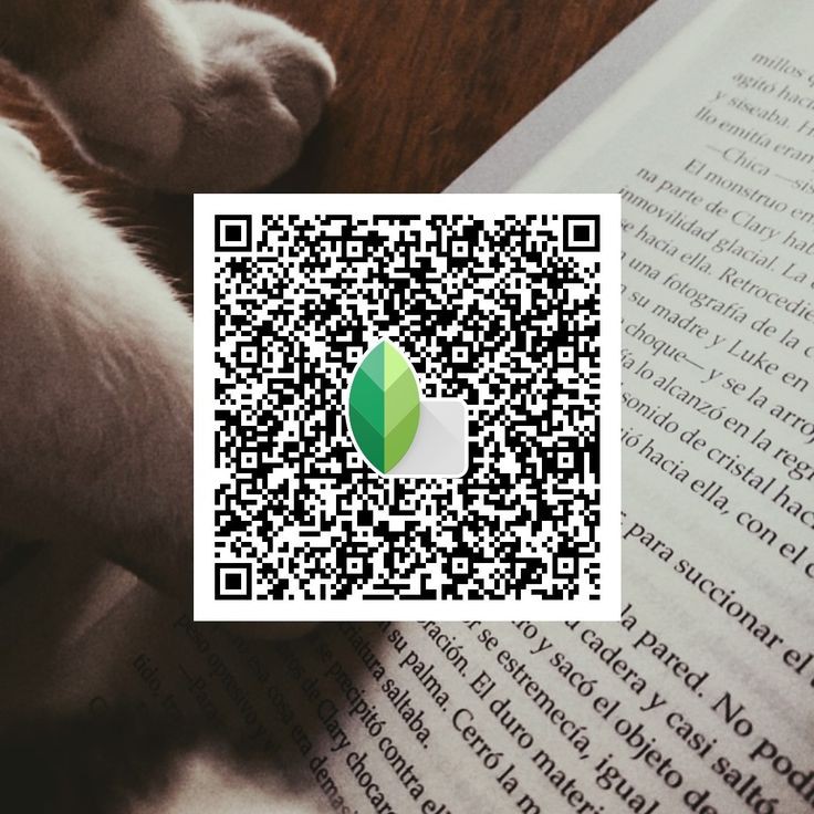 snapseed qr code dark background