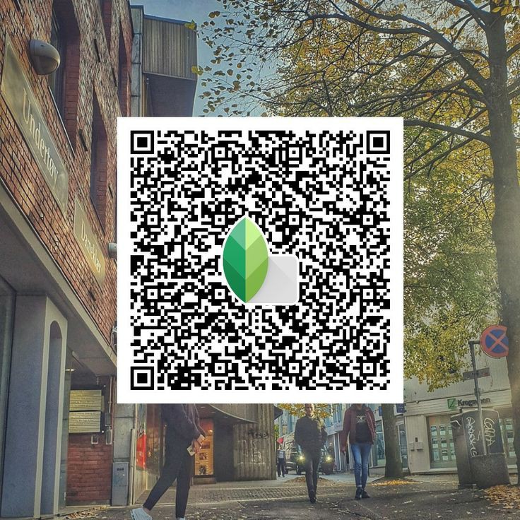 snapseed qr codes background change