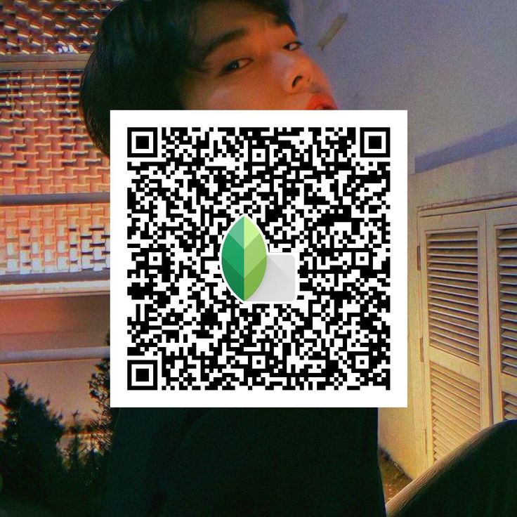 snapseed qr codes black background